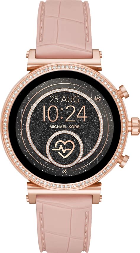 michael kors access sofie heart rate touchscreen smartwatch womens pink|Amazon.com: Michael Kors Access Women's Sofie .